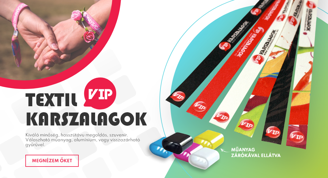 TEXTIL Fesztivál karszalagok