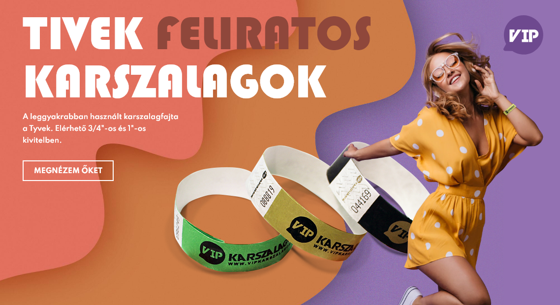 Tyvek karszalagok