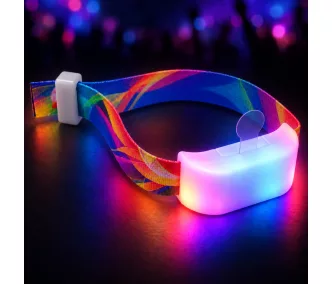   LED rádió vezérelt világító textil karszalagok - Felirat nélküli