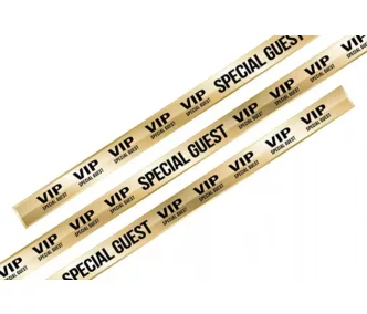   Textil karszalag VIP Special Guest mintás - önzáró műanyag gyűrűvel