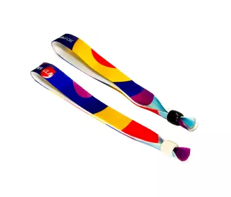   Textil karszalag színes nyomással - ÚJRAZÁRHATÓ műanyag gyűrűvel