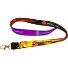 Bordázott Nyakpánt 2 oldalon színes felirattal 20x900mm - Csepp Karabínerrel - EXPRESS