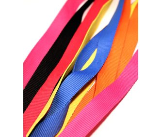   Bordázott Nyakpánt felirat nélküli színes 20x900mm - Csepp Karabínerrel