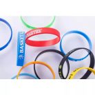 Szilikon Karkötő - Egyedi 1 színű felirattal - Gyerek méret