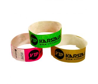   Tyvek 1 karszalag tartós, sorszámozott és vízálló - FEKETE felirattal (TOP Minőség)