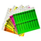 Tyvek 1 karszalag tartós, sorszámozott és vízálló - FEKETE felirattal (TOP Minőség)