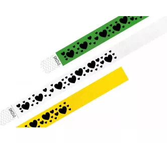 Tyvek 3/4 karszalag MINTÁS - Szívek