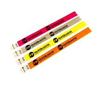   Tyvek 3/4 karszalag tartós, sorszámozott és vízálló - FEKETE felirattal (TOP Minőség)