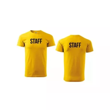 Unisex környakú póló STAFF felirattal