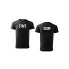 Unisex környakú póló STAFF felirattal