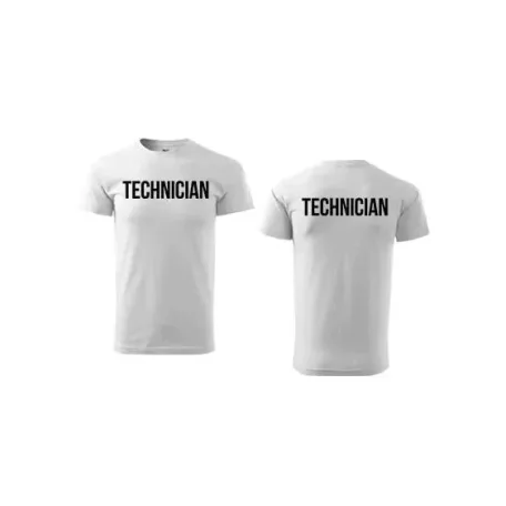 Unisex környakú póló TECHNICIAN felirattal