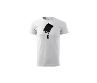 Egyedi feliratos környakú unisex póló