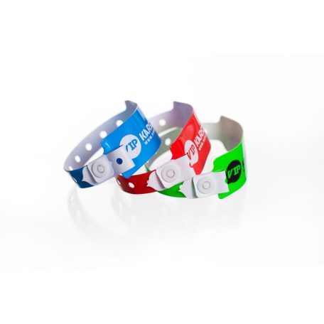 Vinyl Wide Face karszalag - 1 szín felirattal