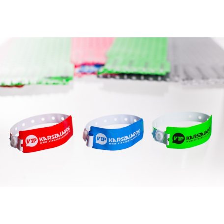 Vinyl Wide Face karszalag - 1 szín felirattal